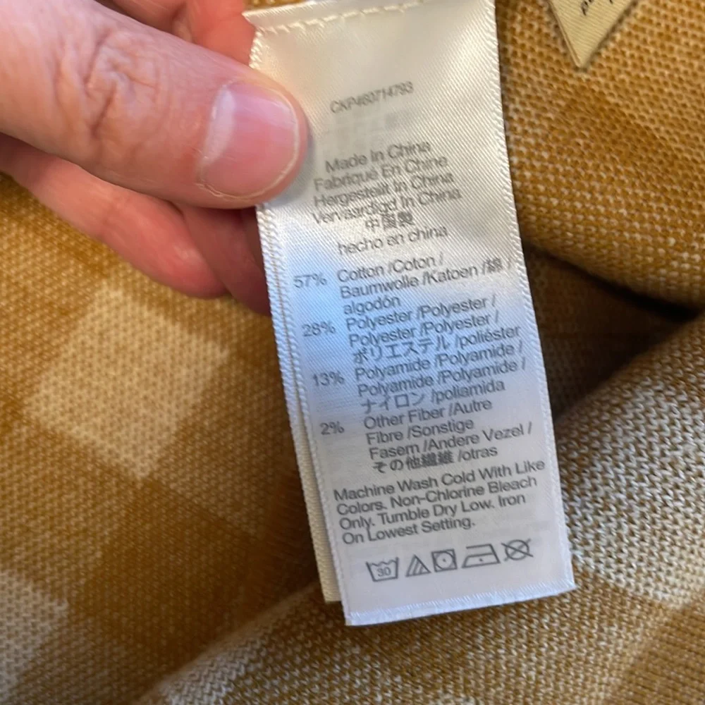 NWOT Madewell Gingham apron sweater tank - Picture 10 of 10